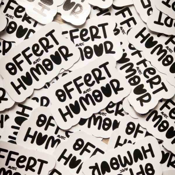 Stickers - Offert avec humour