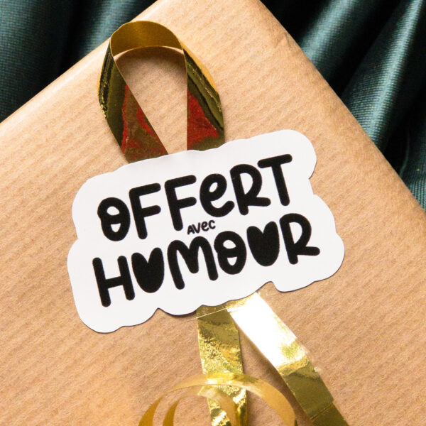 Stickers - Offert avec humour