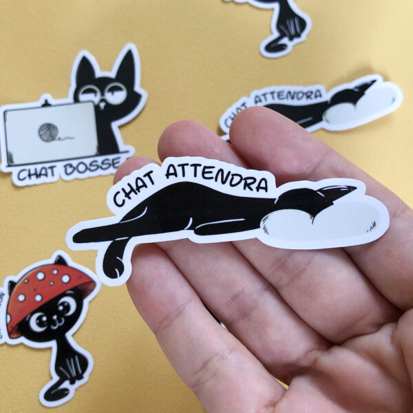 Stickers - Chat attendra